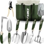 Gardening Tool Set with Carry Bag, 9 Pieces