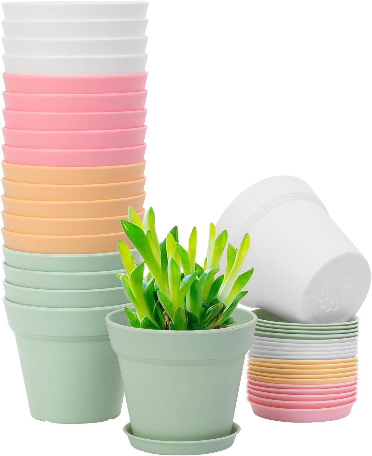 Plant Pots Plant Pots for Seedlings, 4 Inch, Pack of Twenty