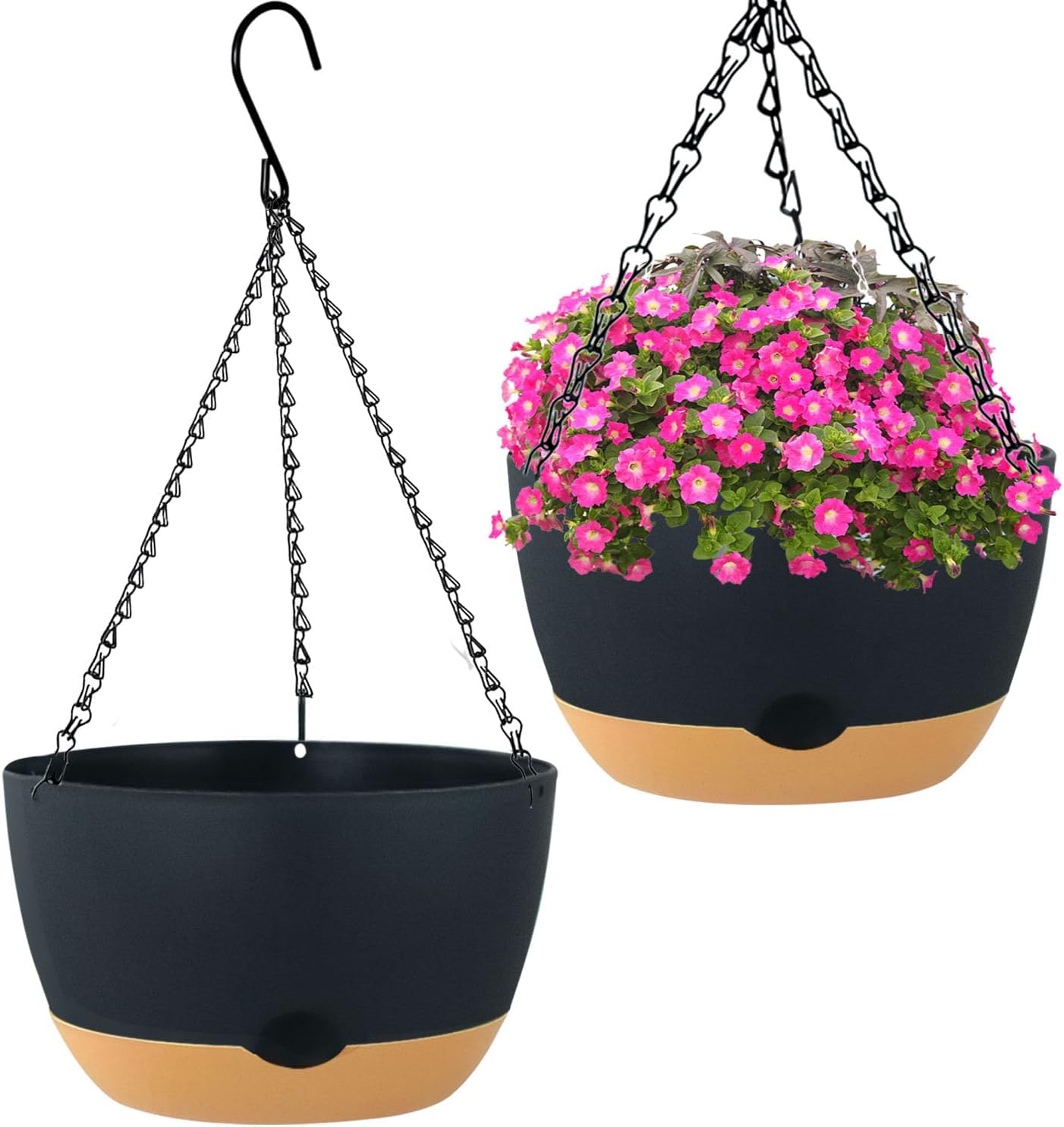 Plastic Hanging Planters with Drainage Plastic Hanging Planters with Drainage